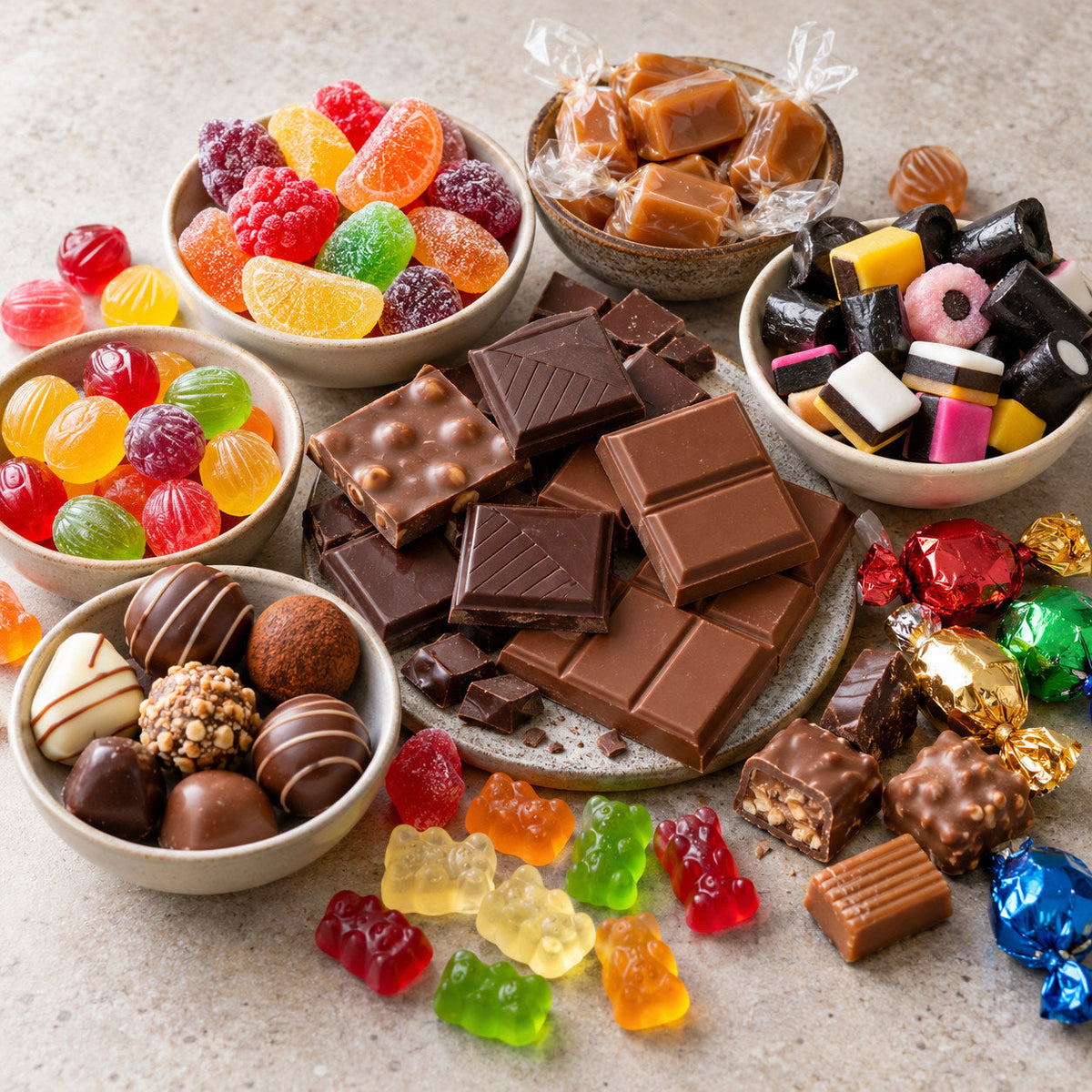 Selection of candy & chocolate from Pantry's Dutch and European range