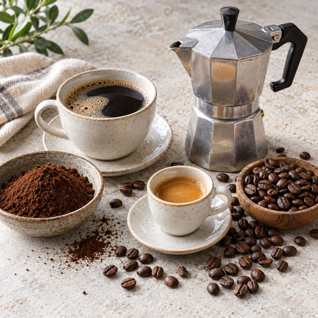Selection of coffee from Pantry's Dutch and European range