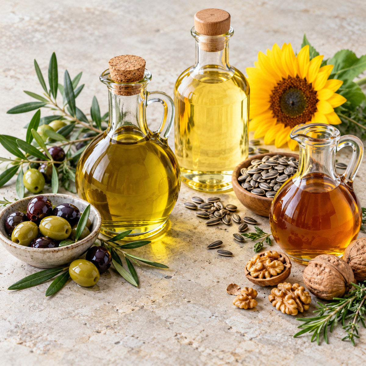 Selection of oils from Pantry's Dutch and European range