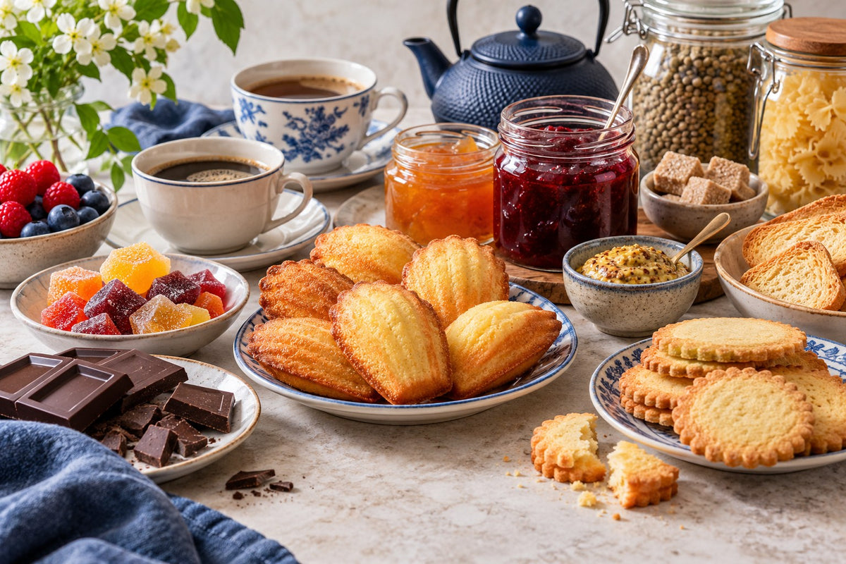 Selection of French food and drinks available from Pantry