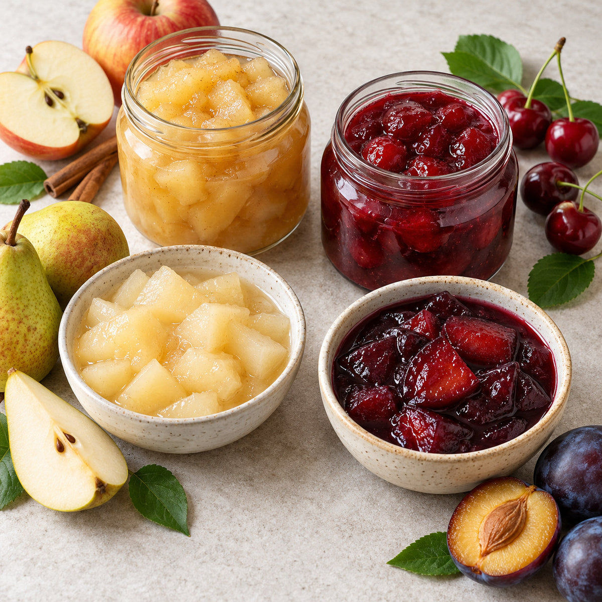 Selection of fruit & compotes from Pantry's Dutch and European range