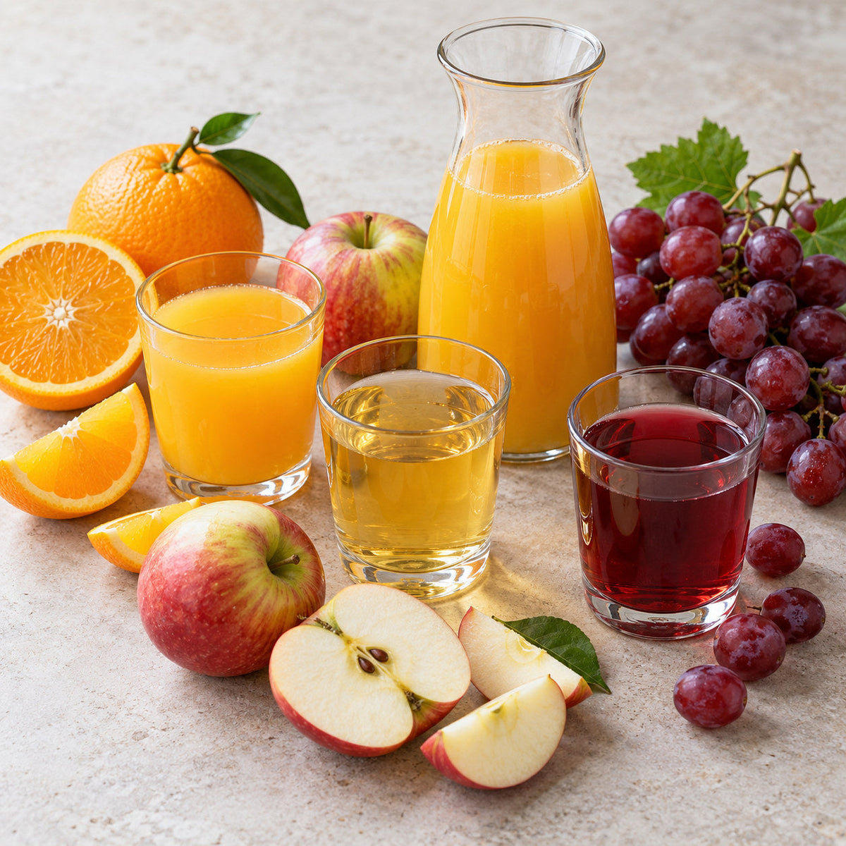 Selection of fruit juice from Pantry's Dutch and European range