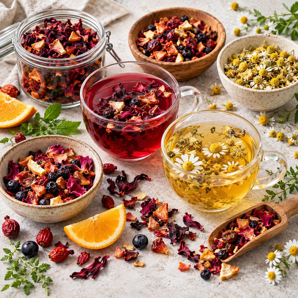 Selection of herbal & fruit tea from Pantry's Dutch and European range