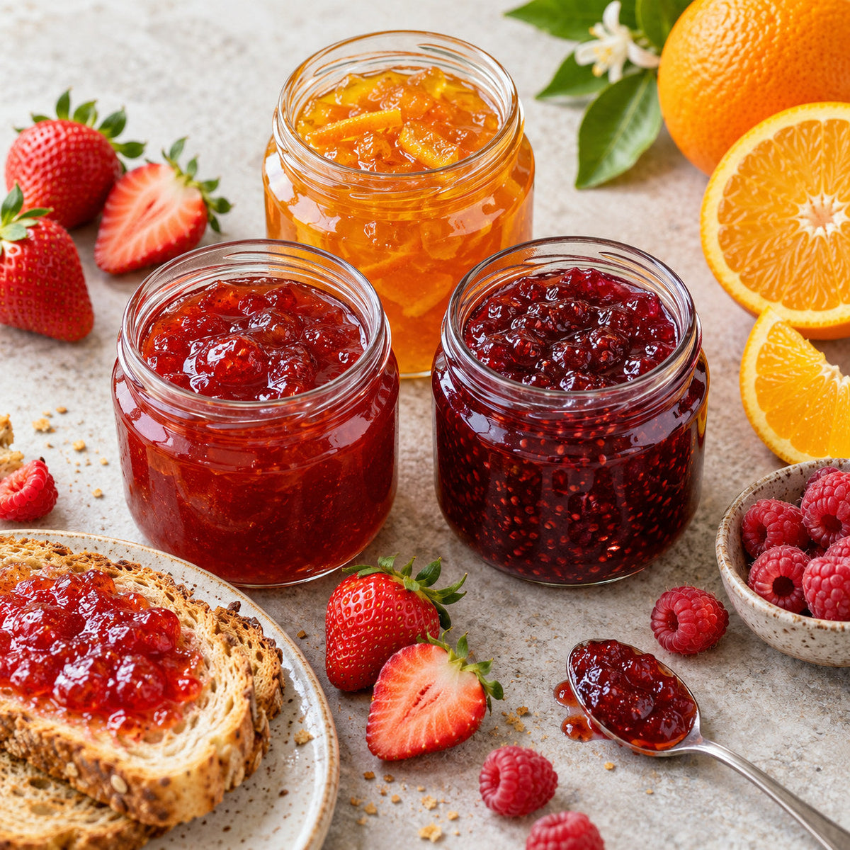 Selection of jam & marmalade from Pantry's Dutch and European range