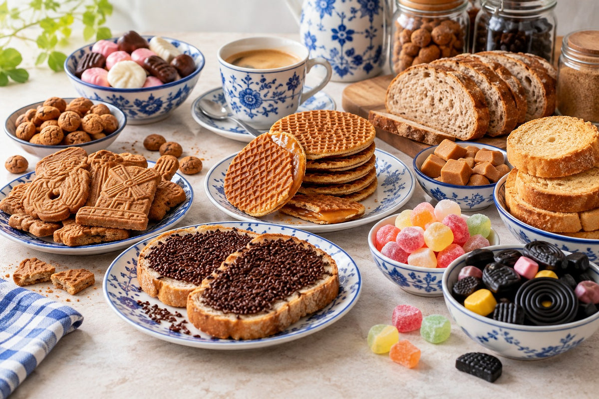 Selection of Dutch food and drinks available from Pantry