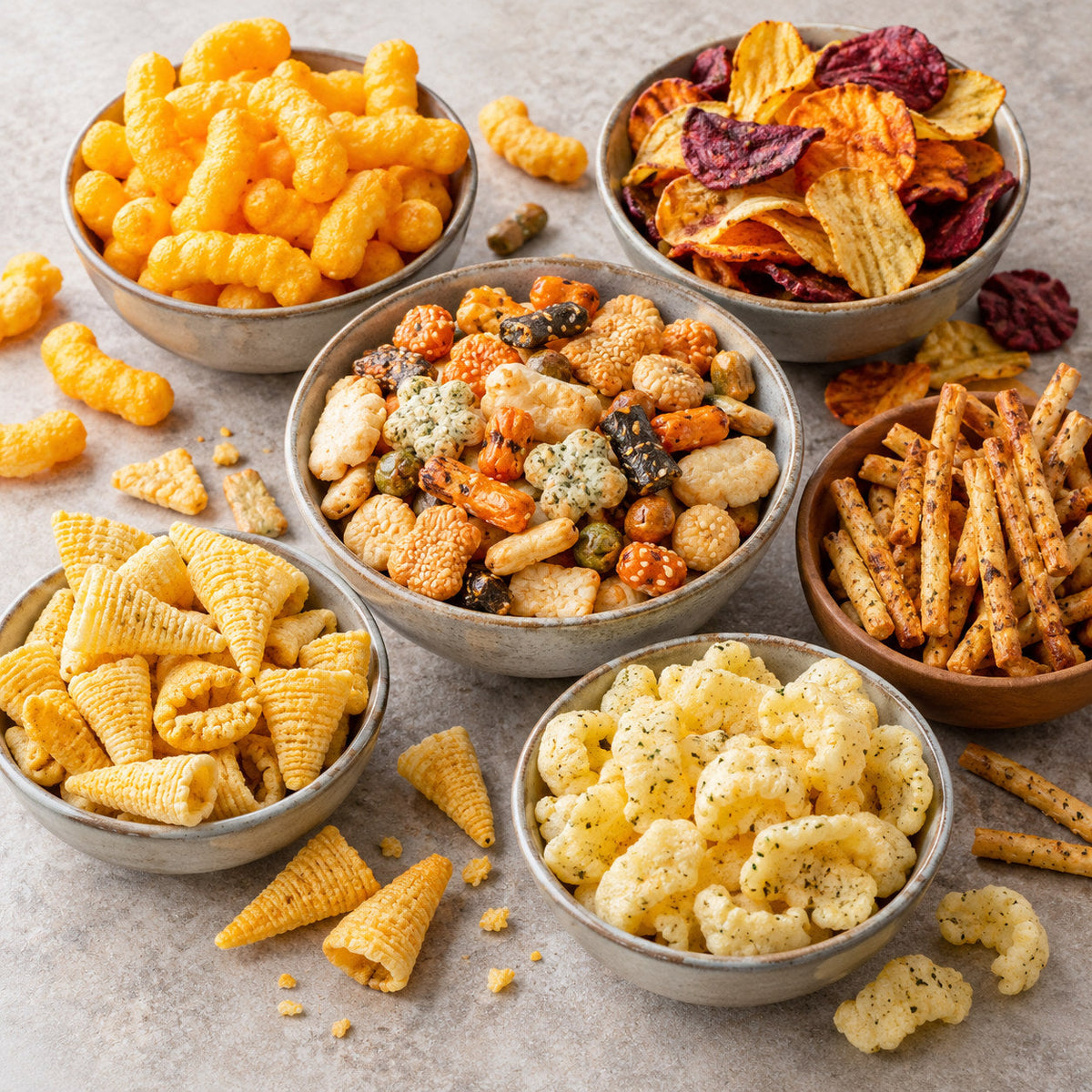 Selection of other savoury snacks from Pantry's Dutch and European range