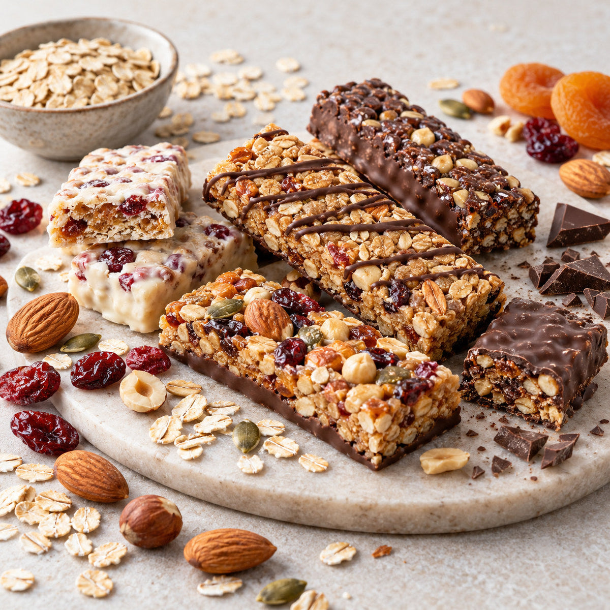 Selection of snack bars from Pantry's Dutch and European range