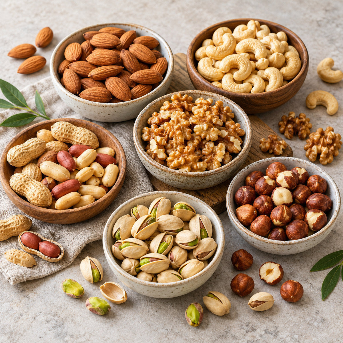 Selection of nuts from Pantry's Dutch and European range