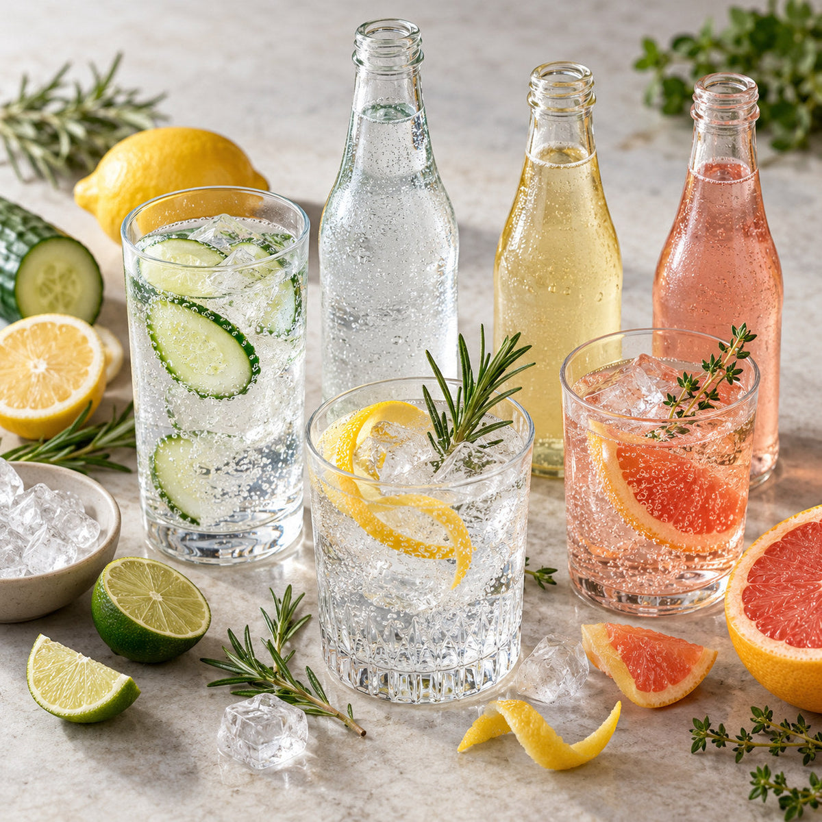 Selection of tonic & mixers from Pantry's Dutch and European range