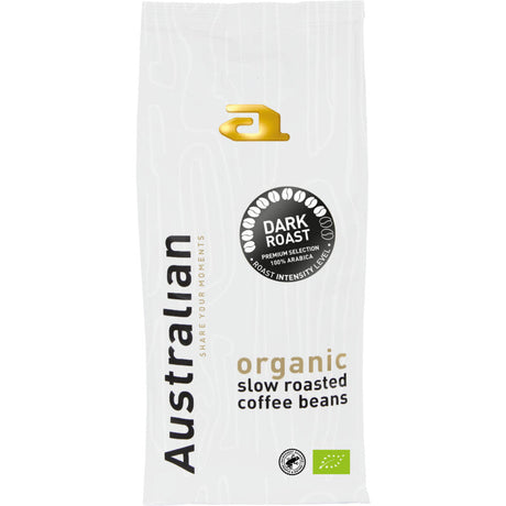 Australian Coffee Beans Dark Roast Organic, 500g