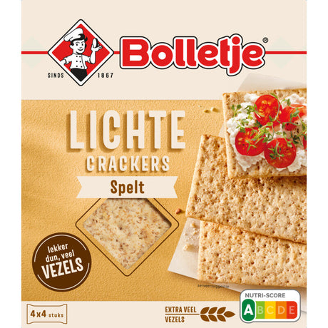 Bolletje Light Crackers Spelt - Worldwide Delivery - Order Online