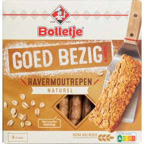 Bolletje Goed Bezig Solid Oatmeal Bar Natural - Worldwide Delivery - Order Online