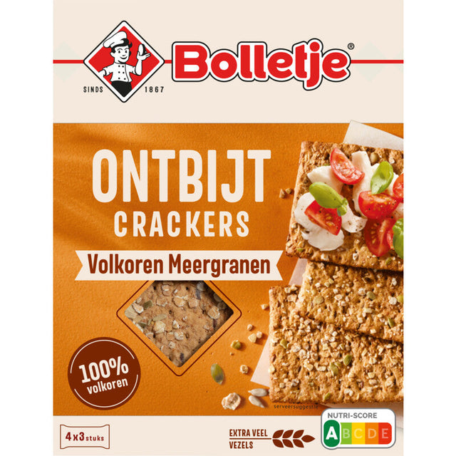 Bolletje Breakfast Crackers Whole Grain Multigrain, 255g