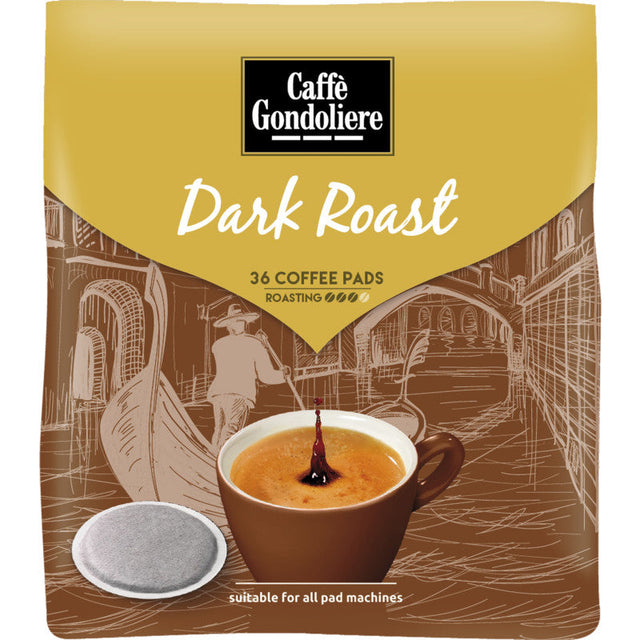 Caffe Gondoliere Dark Roast Pads - Worldwide Delivery - Order Online