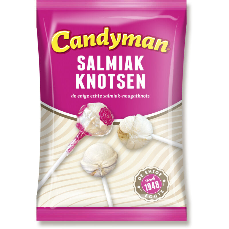 Candy Man Salmiak Knotsen - Worldwide Delivery - Order Online
