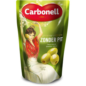 Carbonell Green Olives without Stone - Worldwide Delivery - Order Online