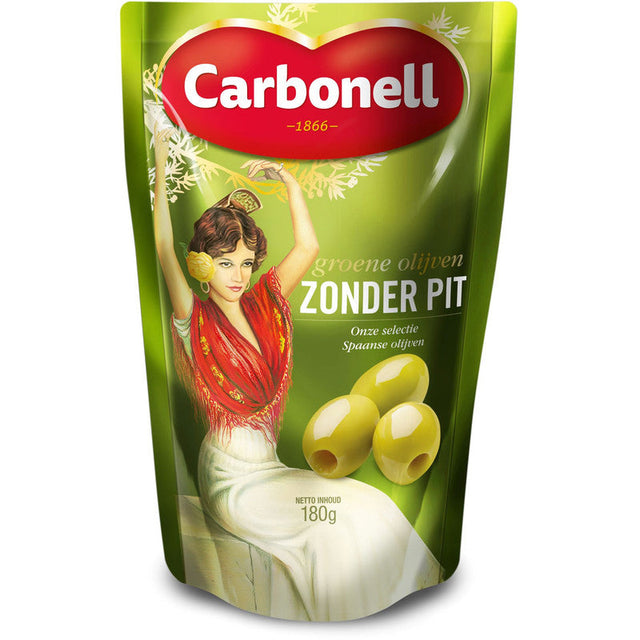 Carbonell Green Olives without Stone - Worldwide Delivery - Order Online