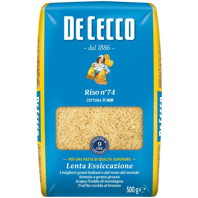 De Cecco Riso No. 74 Pasta, 500g