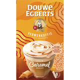 Douwe Egberts Verwenkoffie Latte Caramel Instant Coffee, 8 packs