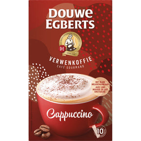 Douwe Egberts Verwenkoffie Cappuccino Instant Coffee, 10 packs