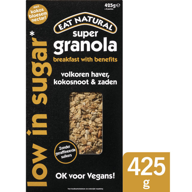 Eat Natural Super Granola Low in Sugar - Worldwide Delivery - Order Online