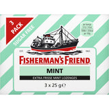 Fisherman's Friend Mint Sugarfree Mints, 3 × 25g