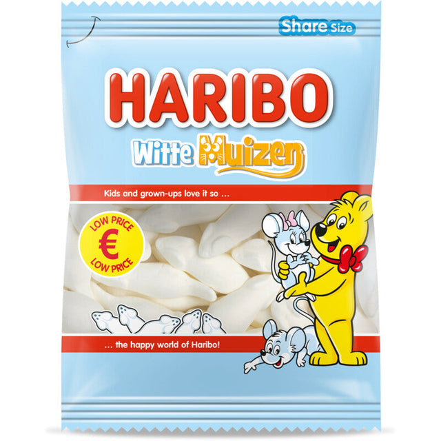 Haribo White Mice Foam sweets, 150g