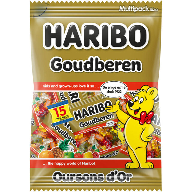 Haribo Mini Gold Bears Fruit Gums, 375g