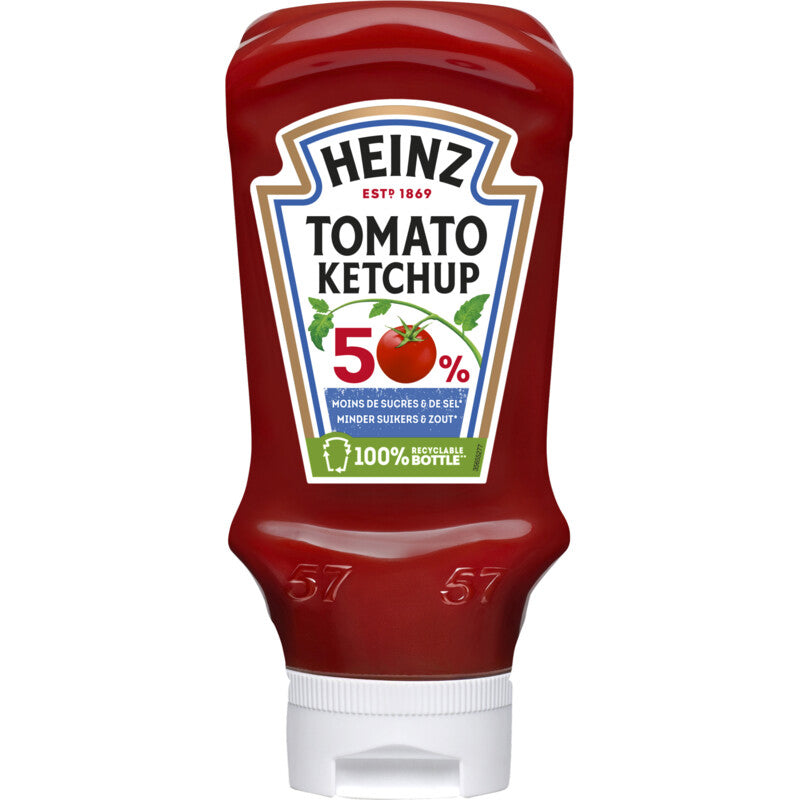 Heinz Tomato Ketchup 50% Less Sugar & Salt XL - Worldwide Delivery - Order Online