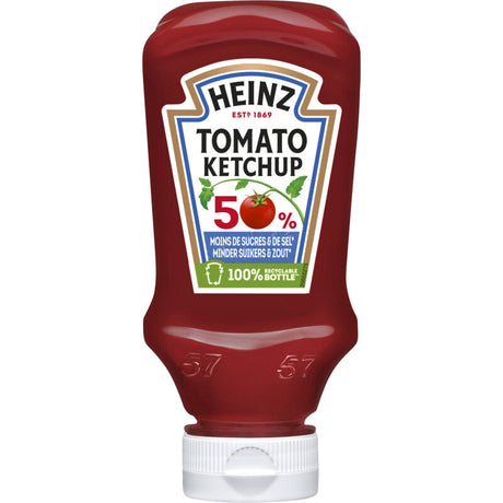Heinz Tomato Ketchup 50% minder suiker & zout - Worldwide Delivery - Order Online