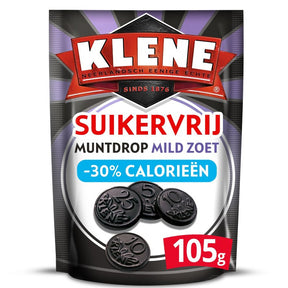 Klene Mint Liquorice Sweet Sugar Free Mints, 105g