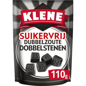 Klene Double Salt Dice Sugar Free Liquorice, 105g