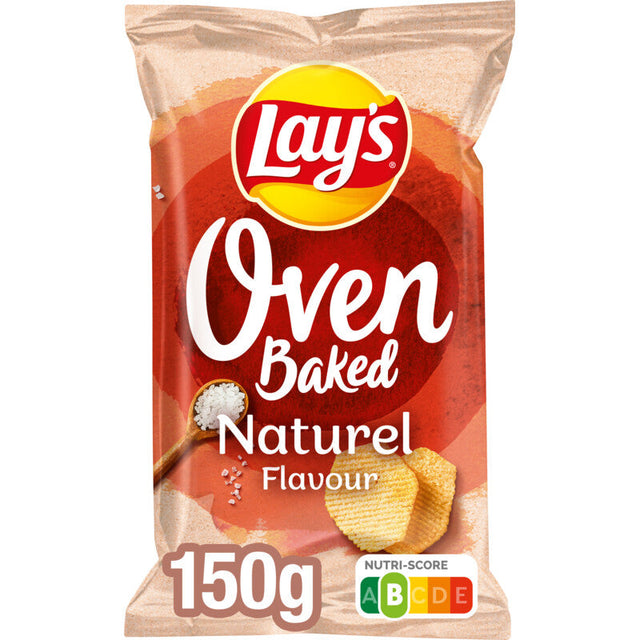 Lay's Oven Baked Naturel Potato Chips, 150g