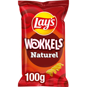 Lay's Wokkels Naturel Corn Snacks, 100g