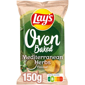Lay's Oven Baked Mediterranean Herbs Potato Chips, 150g