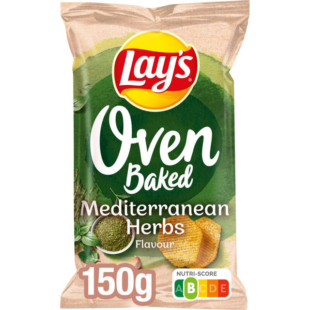 Lay's Oven Baked Mediterranean Herbs Potato Chips, 150g