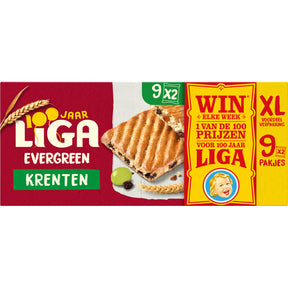 Liga Evergreen Biscuits Currants XXL Cereal Bar, 338g