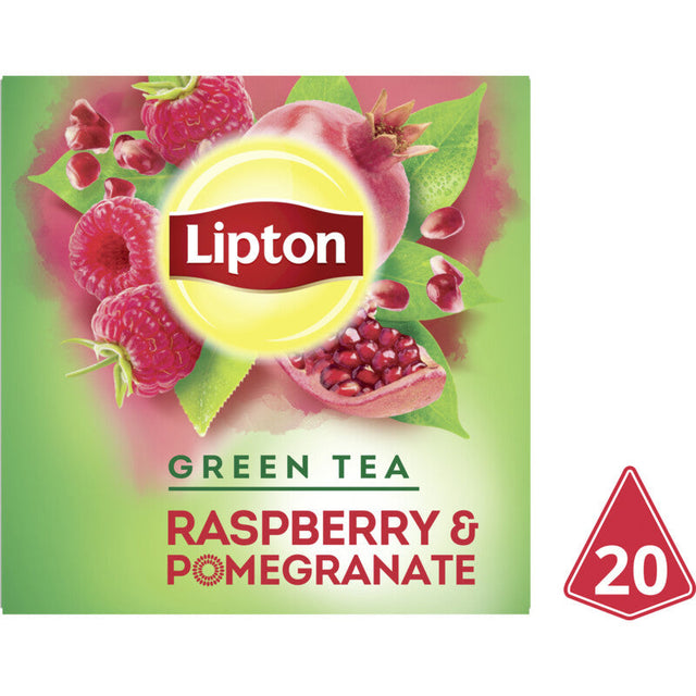 Lipton Green Tea Raspberry Pomegranate - Worldwide Delivery - Order Online