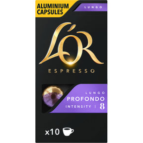 L'OR Espresso Lungo Profondo Coffee Cups - Worldwide Delivery - Order Online