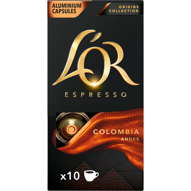 L'OR Espresso Colombia Coffee Cups - Worldwide Delivery - Order Online