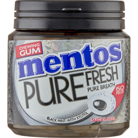 Mentos Gum Bottle Pure Fresh Black Mint - Worldwide Delivery - Order Online