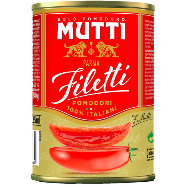 Mutti Pomodori a Filetti - Worldwide Delivery - Order Online