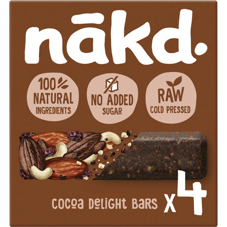 Nakd Cocoa Delight Fruit Bar with Nuts - Worldwide Delivery - Order Online