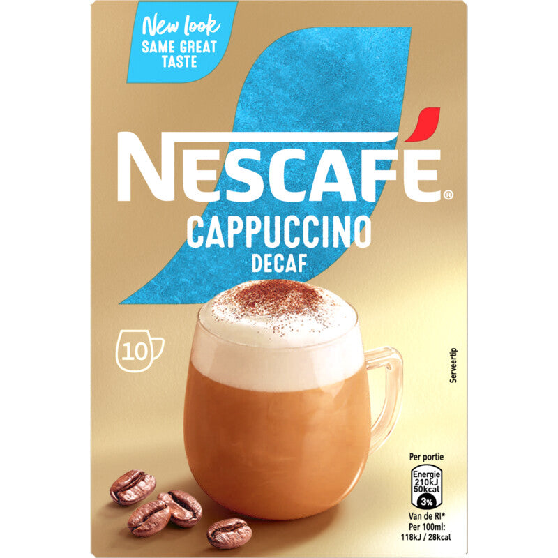 Nescafé Gold Cappuccino Decafé Instant Coffee - Worldwide Delivery - Order Online