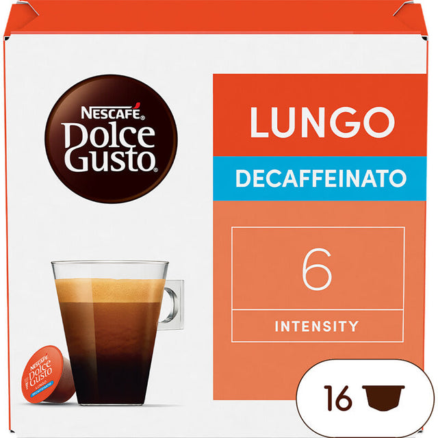 Nescafé Dolce Gusto Lungo Decaffeinato Coffee Cup - Worldwide Delivery - Order Online