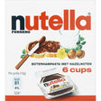 Nutella Cups Chocolate spread, 6 × 15g