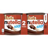 Nutella & Go Chocolate spread, 2 × 39g