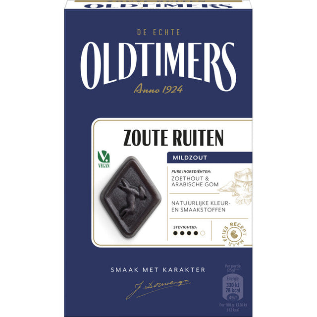 Oldtimers Mildly Salty Hindelooper Licorice Liquorice, 235g