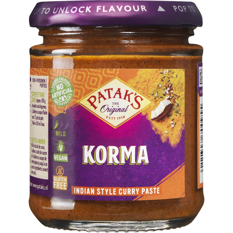 Patak's Spice Paste Korma - Worldwide Delivery - Order Online