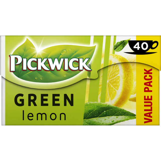 Pickwick Green Tea Lemon, 40 tea bags